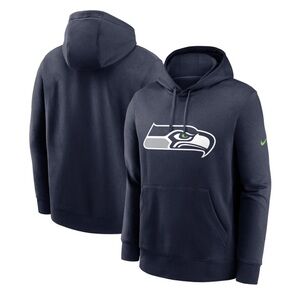 NFL SEATTLE SEAHAWKS NIKE CLUB LOGO PULLOVER HOODIE